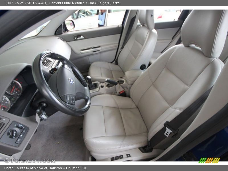  2007 V50 T5 AWD Dark Beige/Quartz Interior