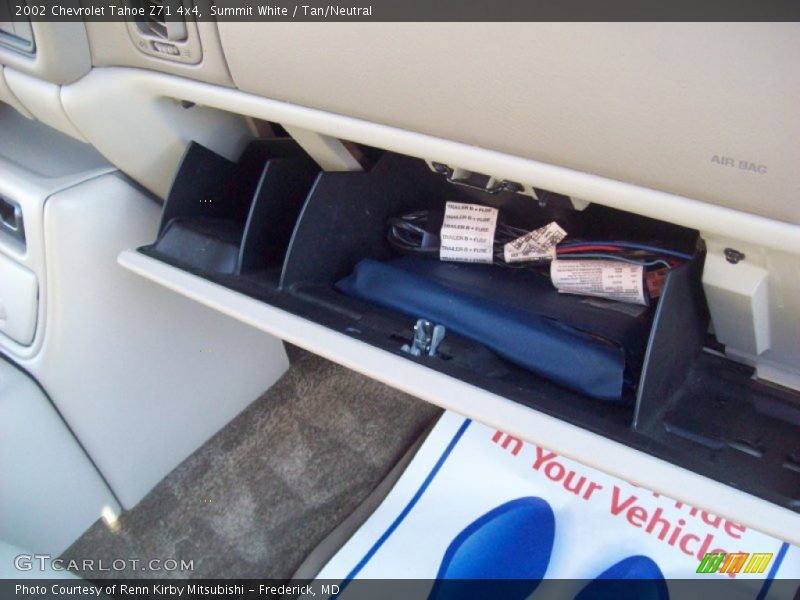 Summit White / Tan/Neutral 2002 Chevrolet Tahoe Z71 4x4