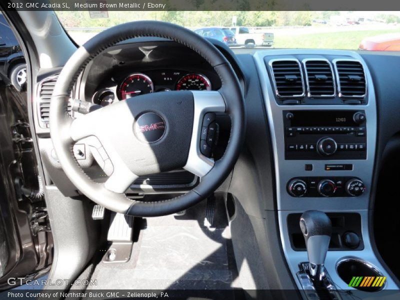 Medium Brown Metallic / Ebony 2012 GMC Acadia SL