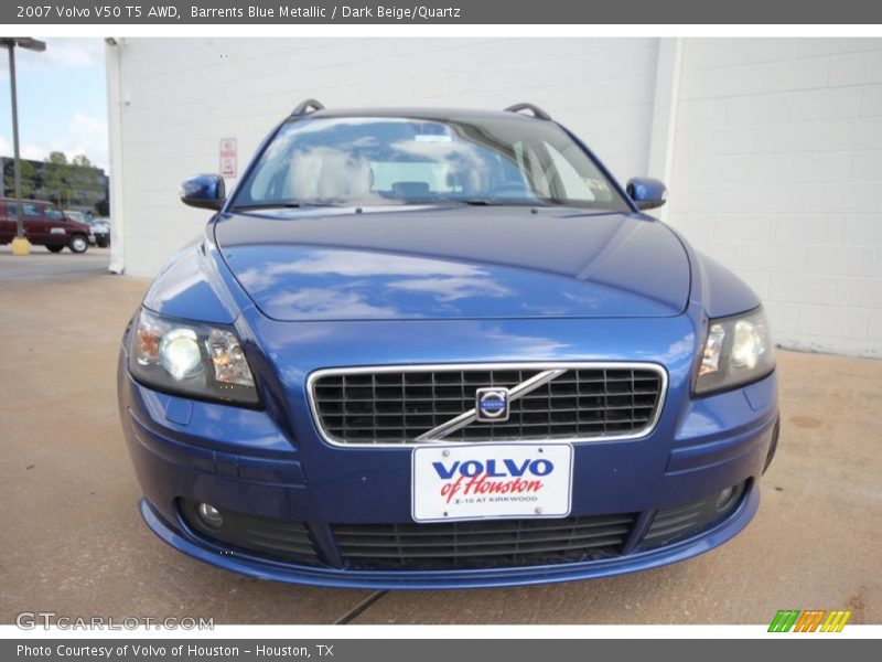 Barrents Blue Metallic / Dark Beige/Quartz 2007 Volvo V50 T5 AWD