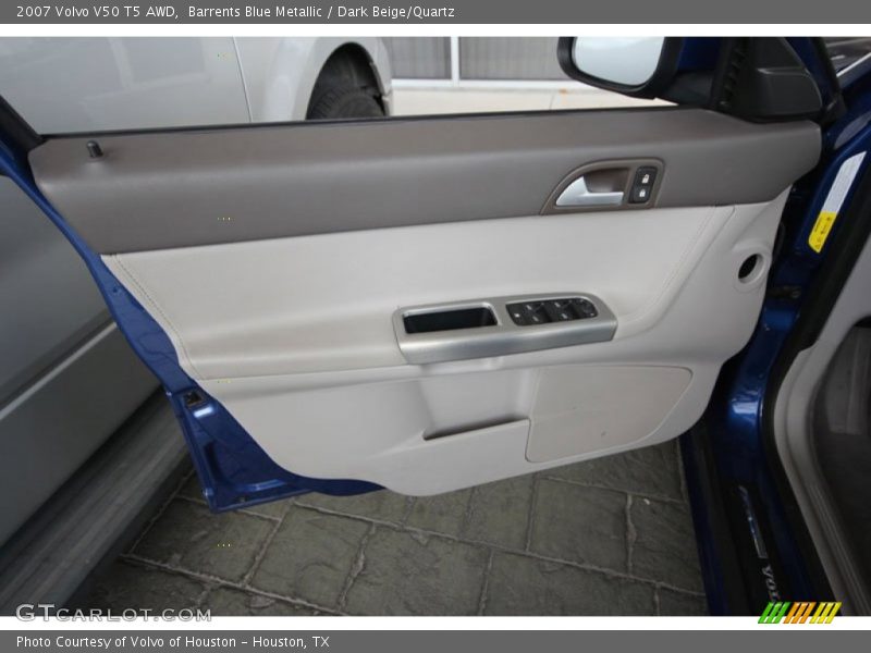 Barrents Blue Metallic / Dark Beige/Quartz 2007 Volvo V50 T5 AWD