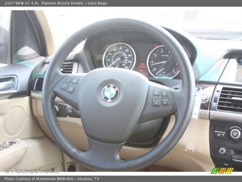 Platinum Bronze Metallic / Sand Beige 2007 BMW X5 4.8i