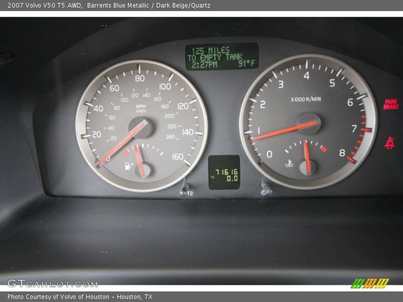  2007 V50 T5 AWD T5 AWD Gauges