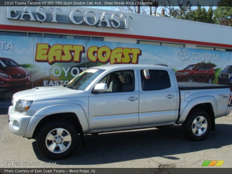 Silver Streak Mica / Graphite 2010 Toyota Tacoma V6 SR5 TRD Sport Double Cab 4x4