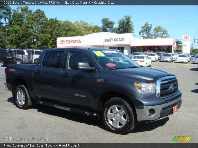 Slate Gray Metallic / Graphite Gray 2010 Toyota Tundra CrewMax TRD 4x4