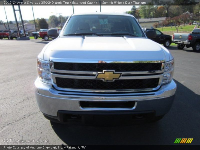 Summit White / Dark Titanium 2012 Chevrolet Silverado 2500HD Work Truck Extended Cab 4x4