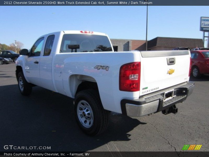 Summit White / Dark Titanium 2012 Chevrolet Silverado 2500HD Work Truck Extended Cab 4x4