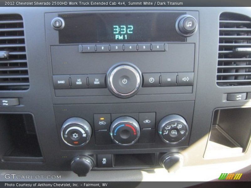 Controls of 2012 Silverado 2500HD Work Truck Extended Cab 4x4