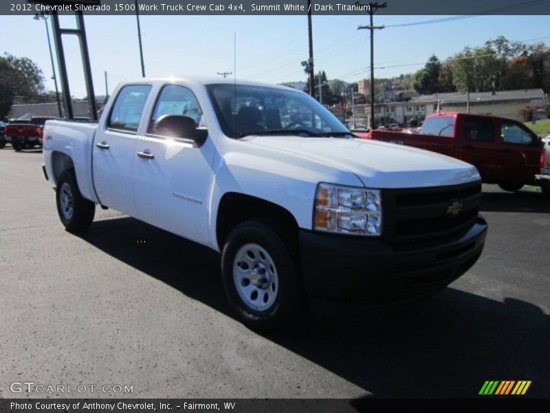 Summit White / Dark Titanium 2012 Chevrolet Silverado 1500 Work Truck Crew Cab 4x4