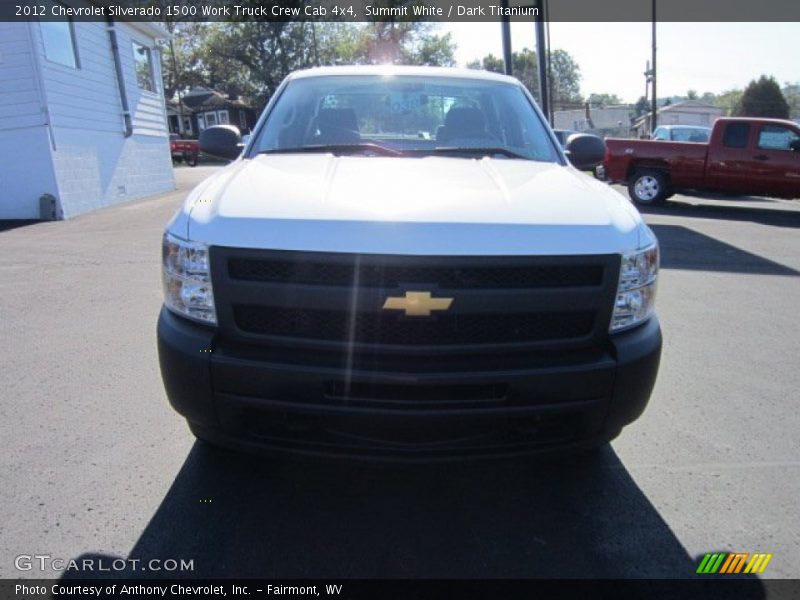 Summit White / Dark Titanium 2012 Chevrolet Silverado 1500 Work Truck Crew Cab 4x4