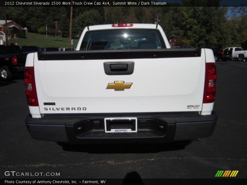 Summit White / Dark Titanium 2012 Chevrolet Silverado 1500 Work Truck Crew Cab 4x4