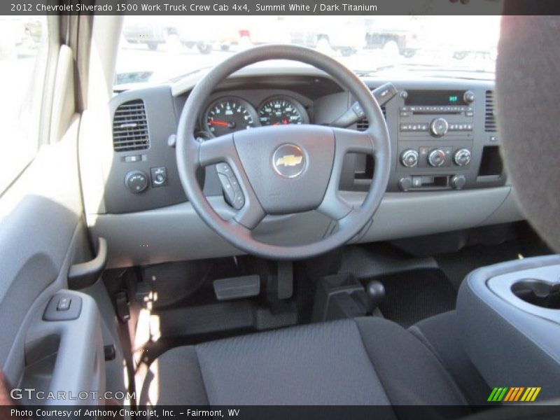 Summit White / Dark Titanium 2012 Chevrolet Silverado 1500 Work Truck Crew Cab 4x4