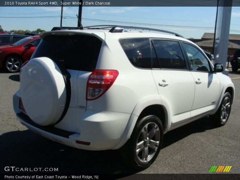 Super White / Dark Charcoal 2010 Toyota RAV4 Sport 4WD