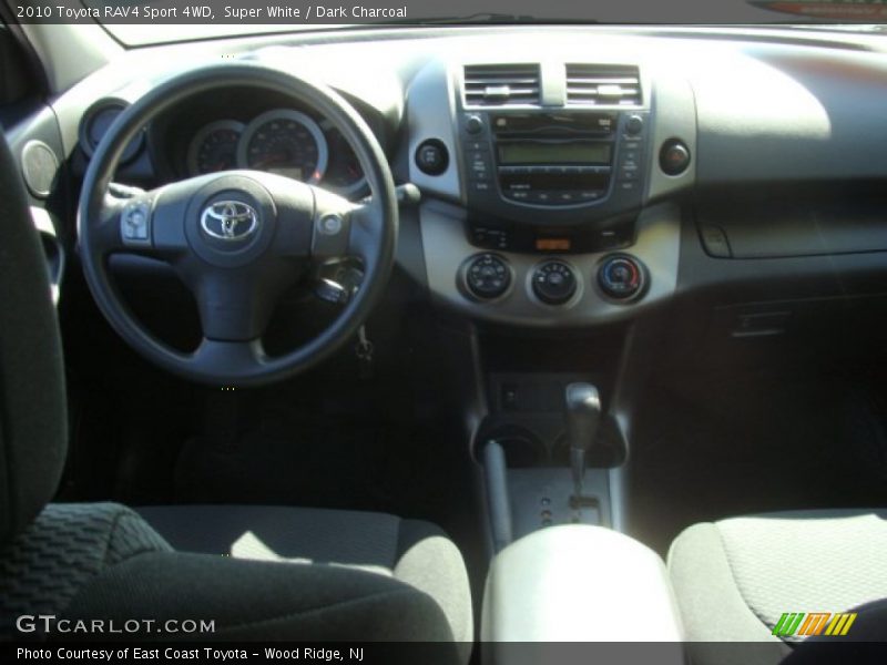 Super White / Dark Charcoal 2010 Toyota RAV4 Sport 4WD