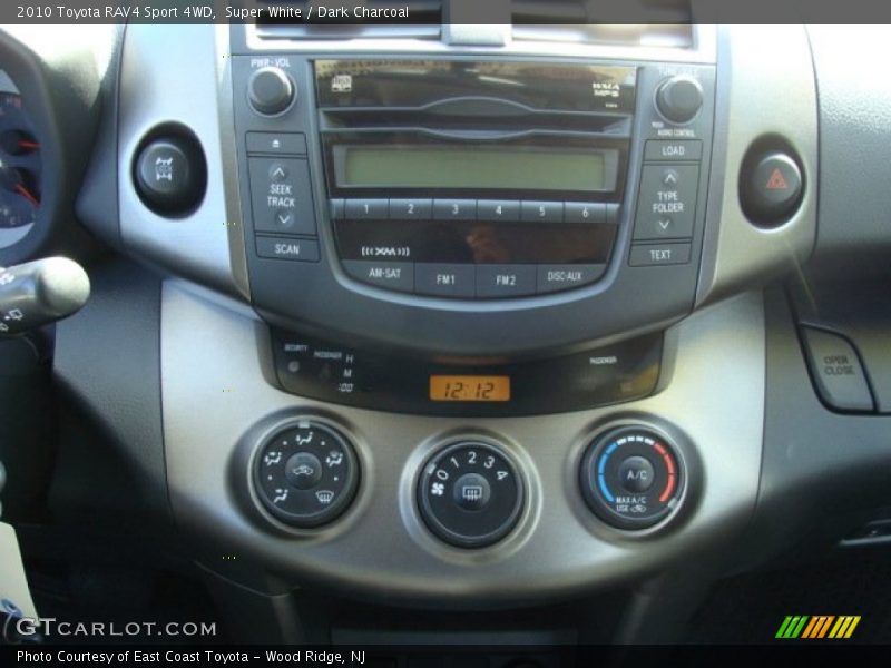 Super White / Dark Charcoal 2010 Toyota RAV4 Sport 4WD