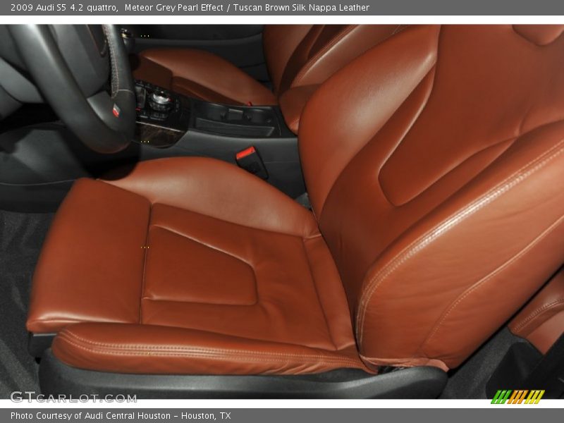 Meteor Grey Pearl Effect / Tuscan Brown Silk Nappa Leather 2009 Audi S5 4.2 quattro