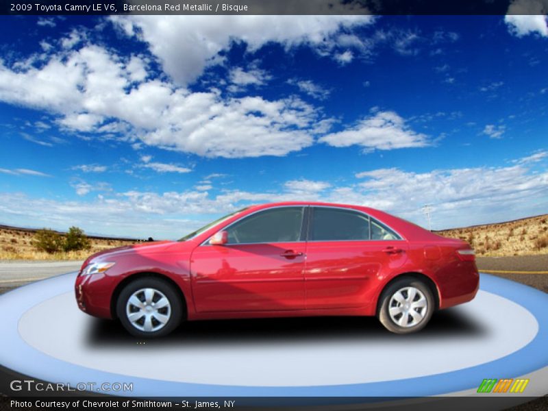 Barcelona Red Metallic / Bisque 2009 Toyota Camry LE V6