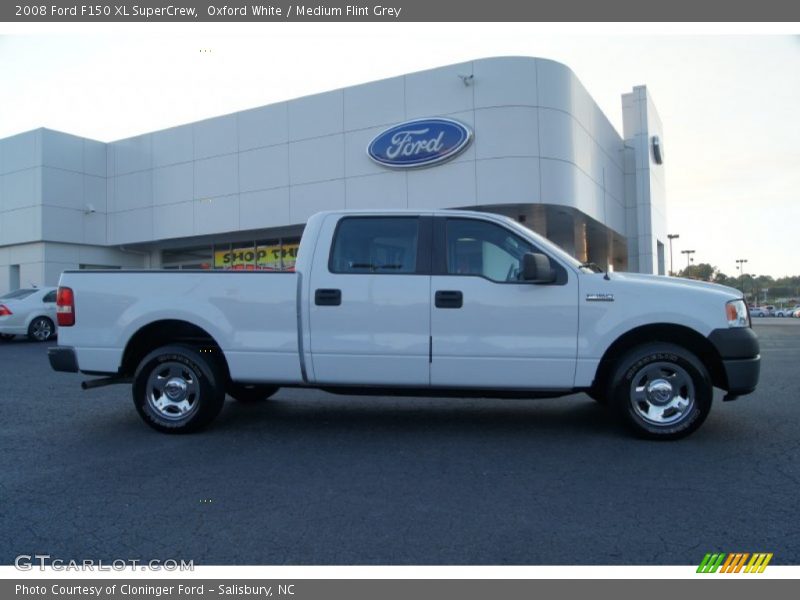 Oxford White / Medium Flint Grey 2008 Ford F150 XL SuperCrew