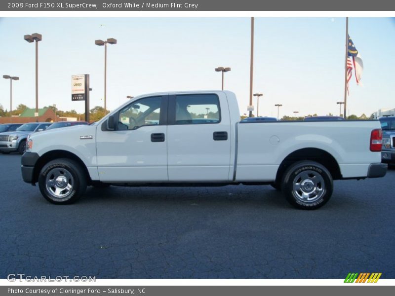 Oxford White / Medium Flint Grey 2008 Ford F150 XL SuperCrew