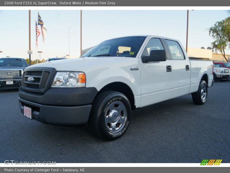 Oxford White / Medium Flint Grey 2008 Ford F150 XL SuperCrew