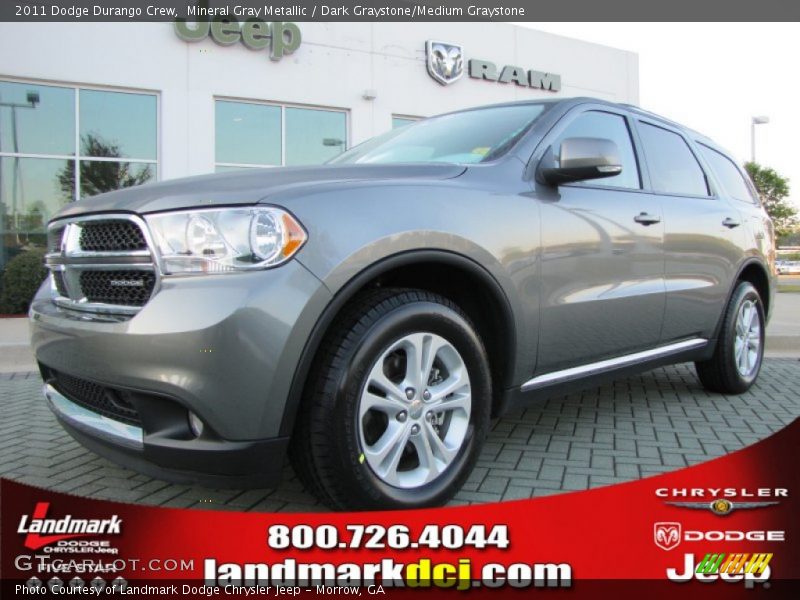 Mineral Gray Metallic / Dark Graystone/Medium Graystone 2011 Dodge Durango Crew