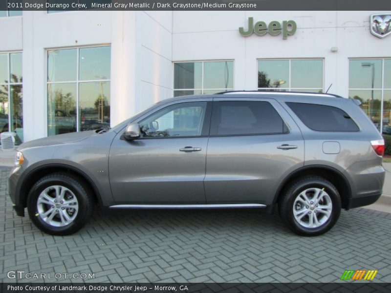 Mineral Gray Metallic / Dark Graystone/Medium Graystone 2011 Dodge Durango Crew