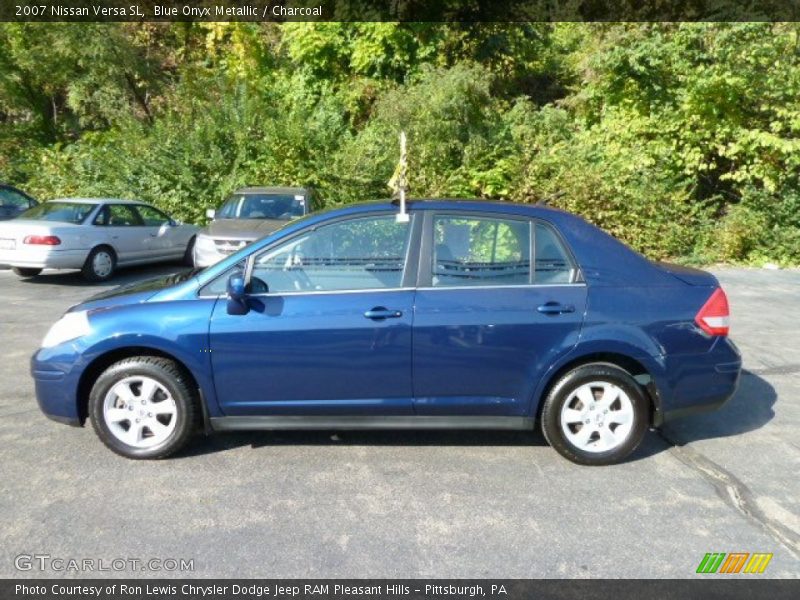 Blue Onyx Metallic / Charcoal 2007 Nissan Versa SL