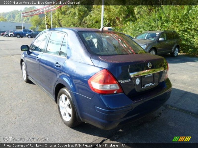 Blue Onyx Metallic / Charcoal 2007 Nissan Versa SL