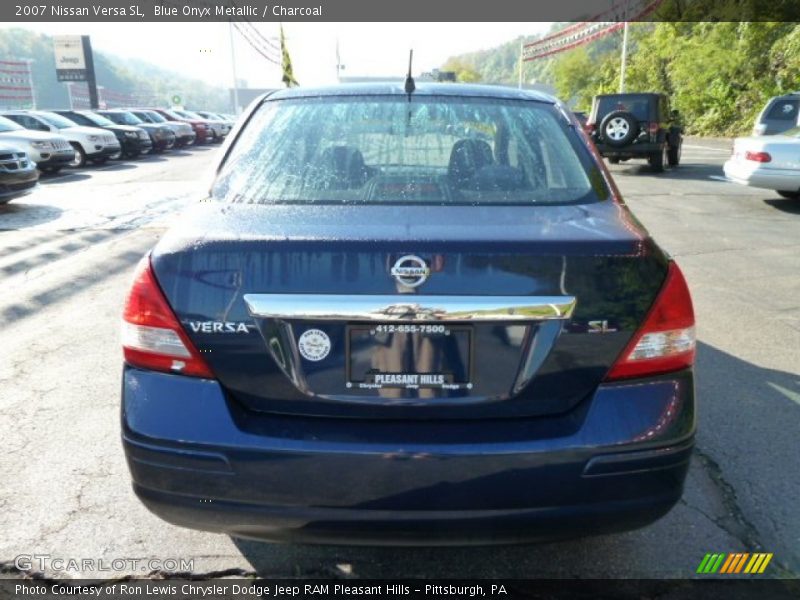 Blue Onyx Metallic / Charcoal 2007 Nissan Versa SL