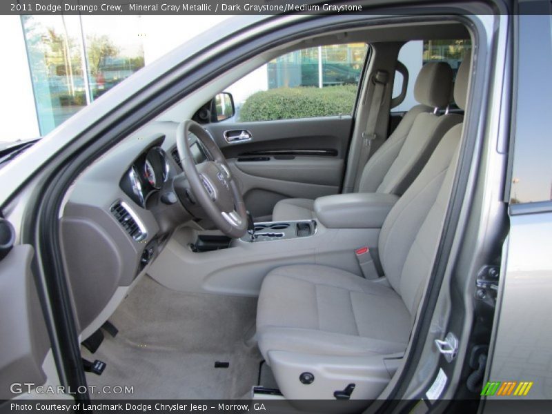 Mineral Gray Metallic / Dark Graystone/Medium Graystone 2011 Dodge Durango Crew