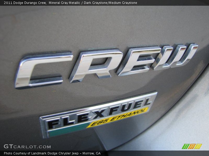 Mineral Gray Metallic / Dark Graystone/Medium Graystone 2011 Dodge Durango Crew