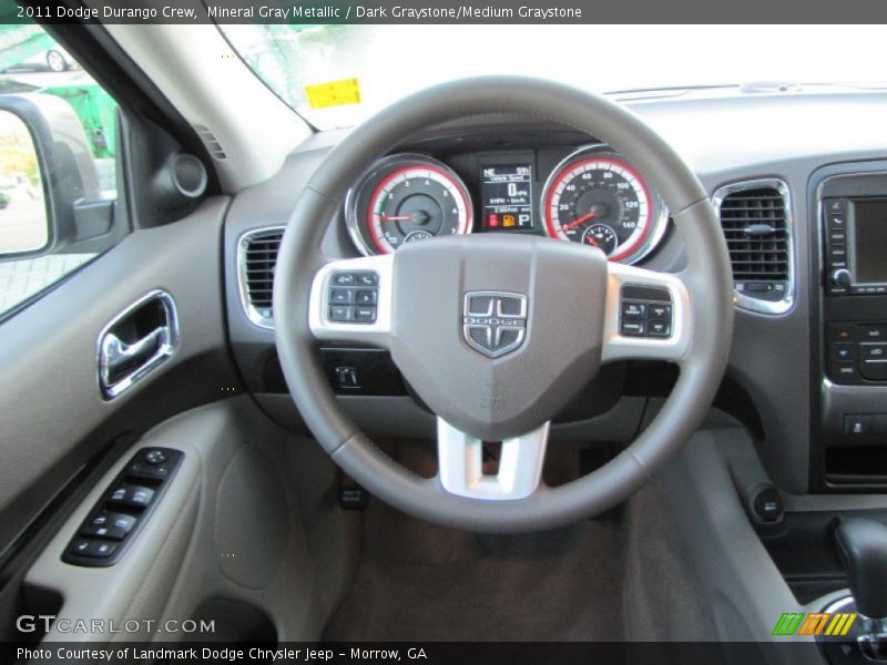 Mineral Gray Metallic / Dark Graystone/Medium Graystone 2011 Dodge Durango Crew