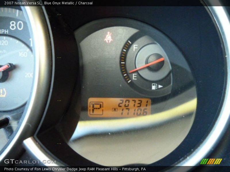 Blue Onyx Metallic / Charcoal 2007 Nissan Versa SL