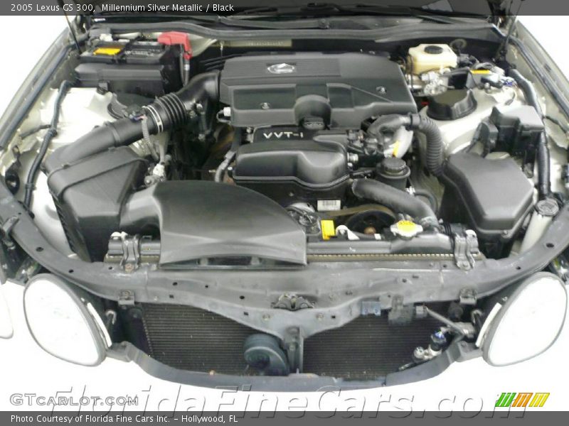 Millennium Silver Metallic / Black 2005 Lexus GS 300