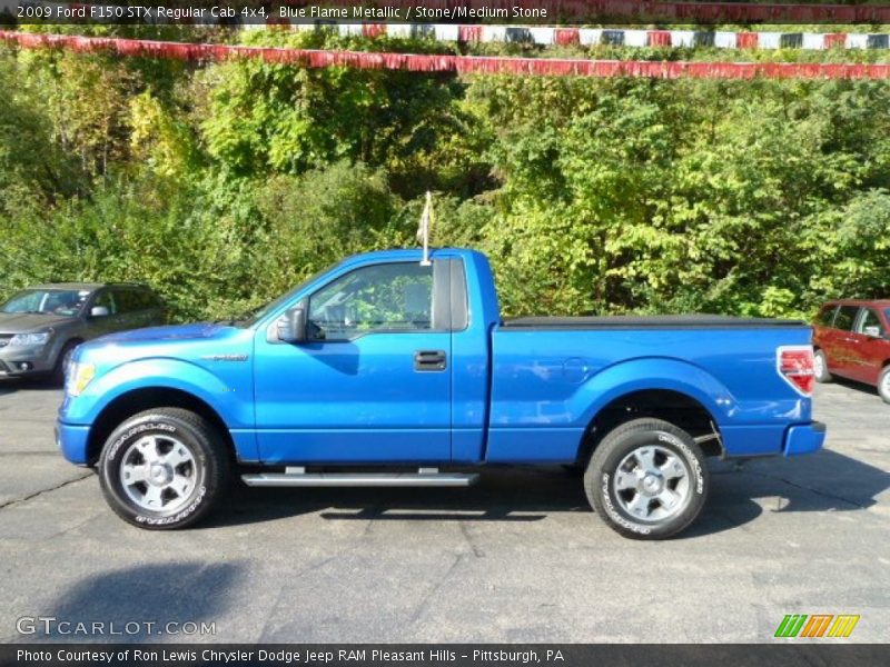  2009 F150 STX Regular Cab 4x4 Blue Flame Metallic
