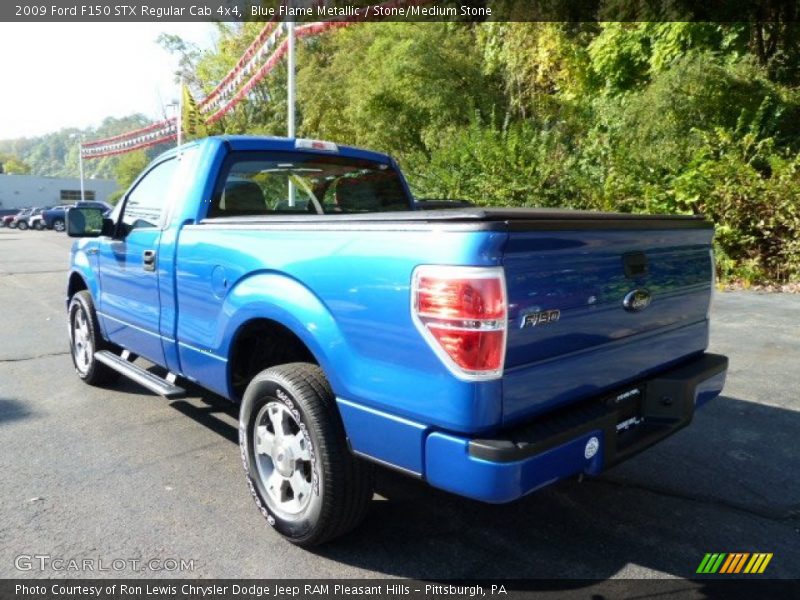 Blue Flame Metallic / Stone/Medium Stone 2009 Ford F150 STX Regular Cab 4x4