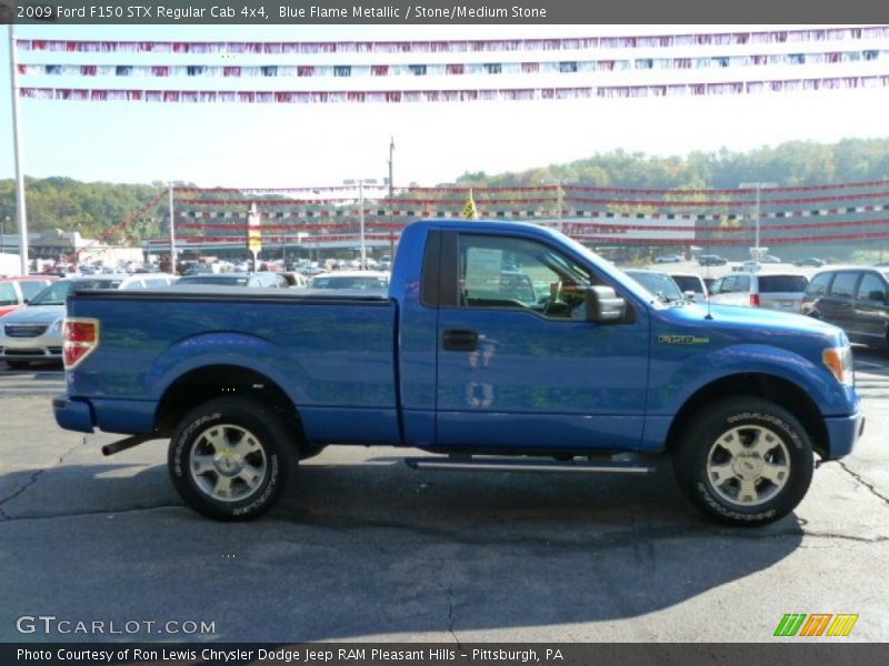 Blue Flame Metallic / Stone/Medium Stone 2009 Ford F150 STX Regular Cab 4x4