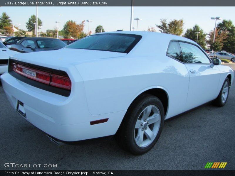 Bright White / Dark Slate Gray 2012 Dodge Challenger SXT