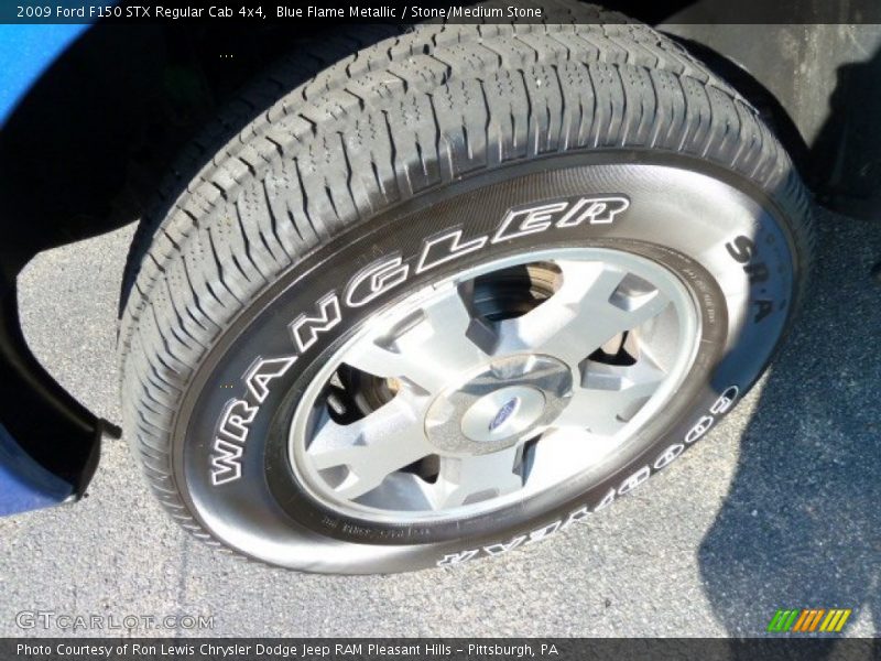 Blue Flame Metallic / Stone/Medium Stone 2009 Ford F150 STX Regular Cab 4x4
