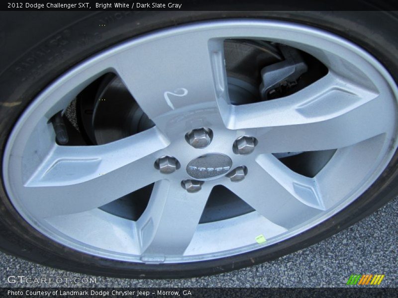 Bright White / Dark Slate Gray 2012 Dodge Challenger SXT