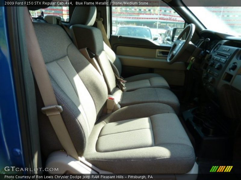 Blue Flame Metallic / Stone/Medium Stone 2009 Ford F150 STX Regular Cab 4x4