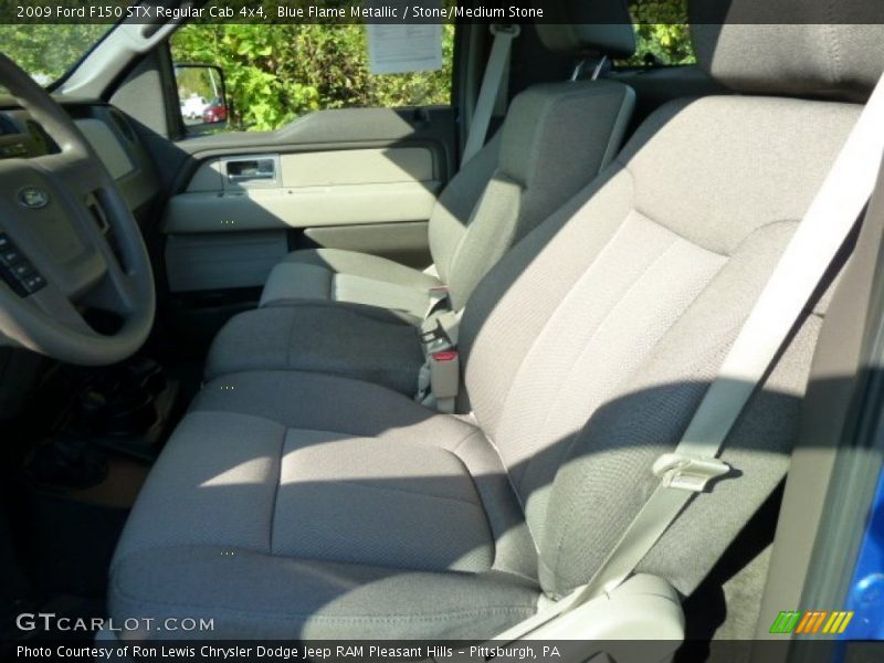 Blue Flame Metallic / Stone/Medium Stone 2009 Ford F150 STX Regular Cab 4x4