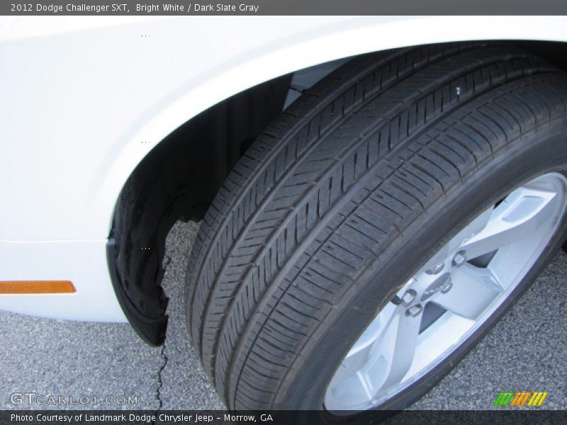 Bright White / Dark Slate Gray 2012 Dodge Challenger SXT