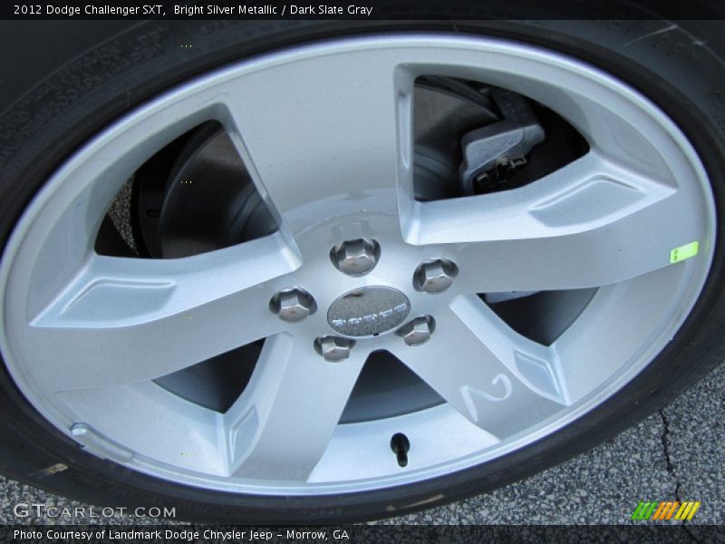 Bright Silver Metallic / Dark Slate Gray 2012 Dodge Challenger SXT
