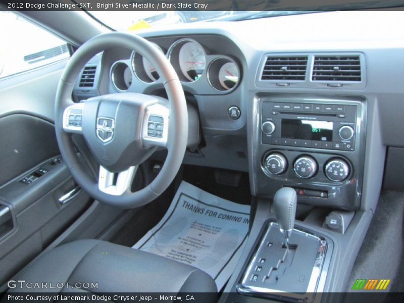 Bright Silver Metallic / Dark Slate Gray 2012 Dodge Challenger SXT