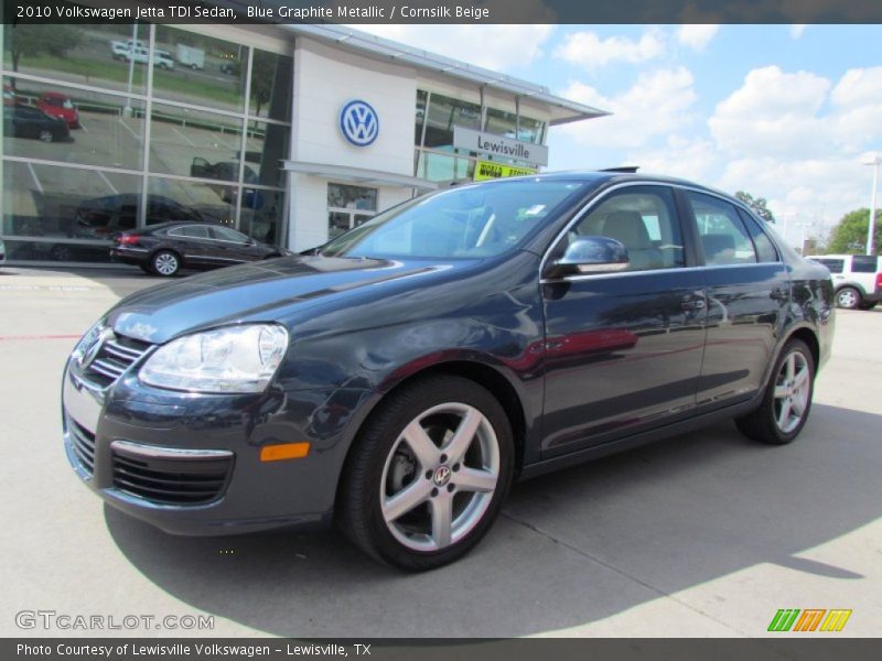 Blue Graphite Metallic / Cornsilk Beige 2010 Volkswagen Jetta TDI Sedan