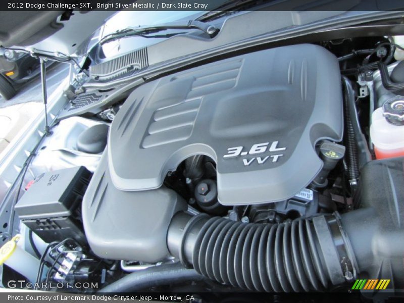 Bright Silver Metallic / Dark Slate Gray 2012 Dodge Challenger SXT