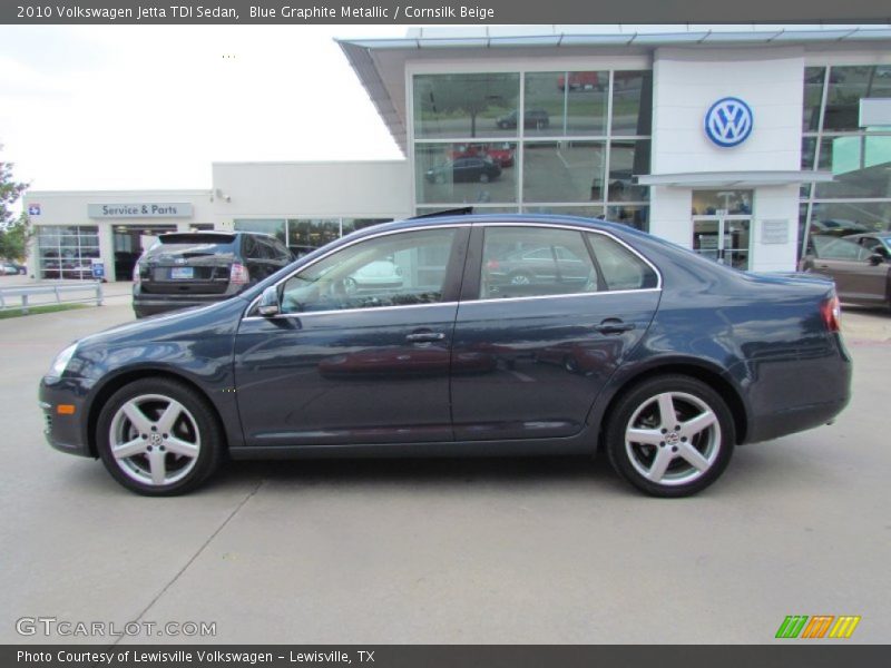 Blue Graphite Metallic / Cornsilk Beige 2010 Volkswagen Jetta TDI Sedan