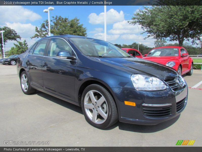 Blue Graphite Metallic / Cornsilk Beige 2010 Volkswagen Jetta TDI Sedan