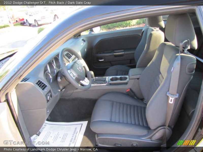 Pitch Black / Dark Slate Gray 2012 Dodge Challenger SXT